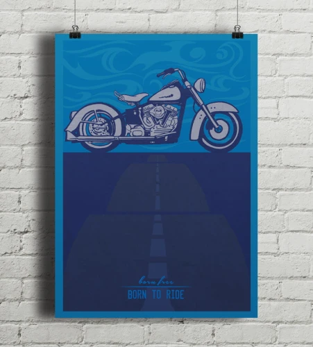 Vintage Harley - plakat
