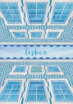 Lizbona - kamienice z azulejos - plakat