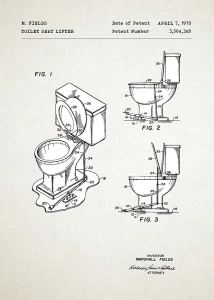 Toaleta patent - plakat