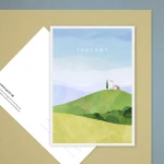 Toskania Włochy - pocztówka