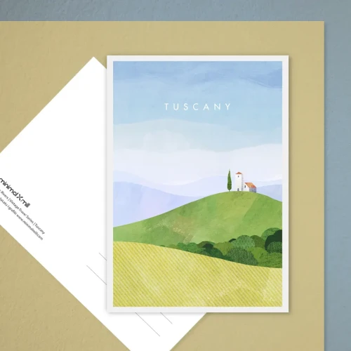 Toskania Włochy - pocztówka