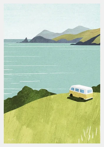 Podróże kamperem - plakat