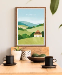 Roztocze - Zielona Kraina - aranżacja plakatu w kuchni