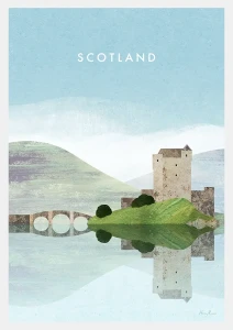 Zamek w Szkocji - plakat