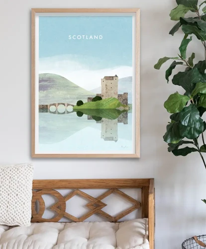 Zamek w Szkocji - aranżacja plakatu