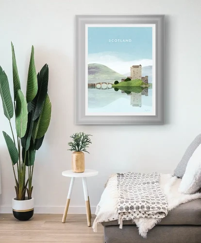 Zamek w Szkocji - aranżacja plakatu