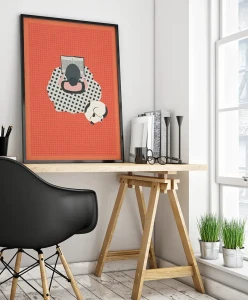 Poczytaj mi - aranżacja plakatu na biurku