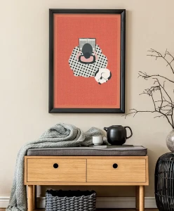 Poczytaj mi - aranżacja plakatu w salonie