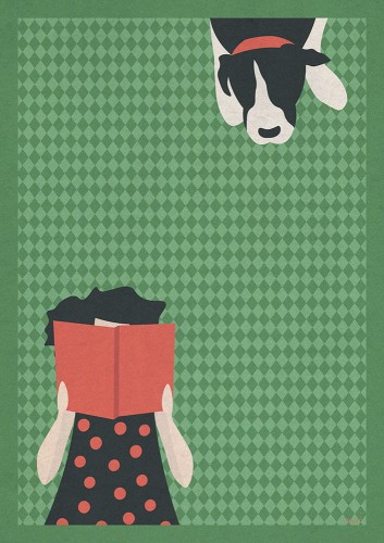 Piknik z książką - plakat