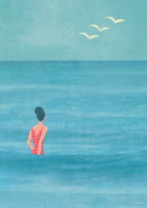 Lato nad morzem - plakat morski