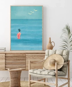 Lato nad morzem - aranżacja plakatu