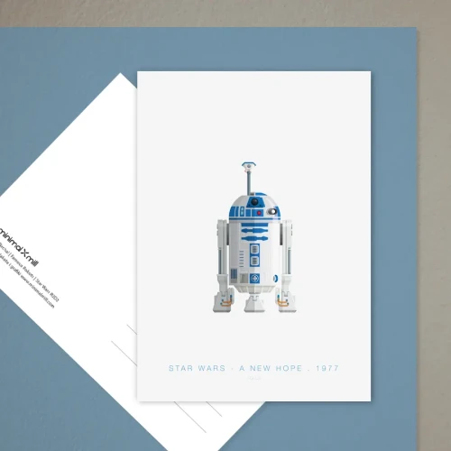 Gwiezdne Wojny / Star Wars R2D2 - pocztówka