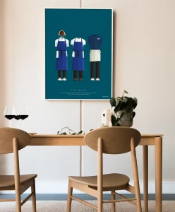 The Bear - aranżacja plakatu w jadalni