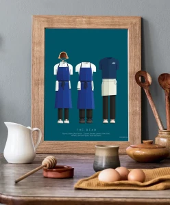 The Bear - aranżacja plakatu w kuchni