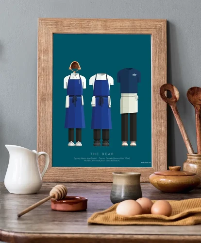 The Bear - aranżacja plakatu w kuchni