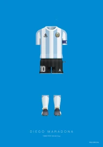 Maradona - piłka nożna - plakat