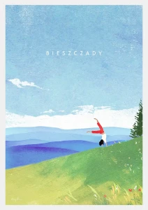 Bieszczady - w górach z pozytywną energią - plakat