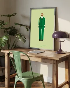 Tyler The Creator - aranżacja plakatu na biurku