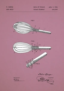 Trzepaczka kuchenna patent - plakat