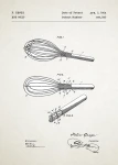 Trzepaczka kuchenna patent - plakat do kuchni