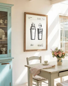 Szejker patent - aranżacja plakatu na ścianie w kuchni