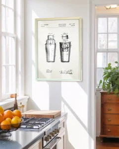 Szejker patent - aranżacja plakatu w przestrzeni kuchennej