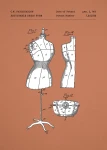 Manekin krawiecki patent - plakat