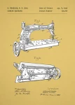 Maszyna do szycia patent - plakat