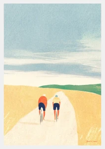 Rowerowa przyjaźń - plakat rowerowy