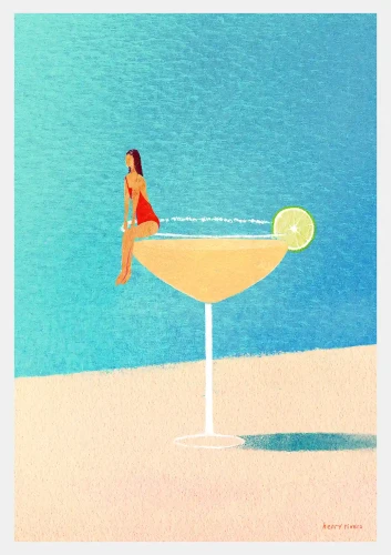 Słoneczna margarita - plakat