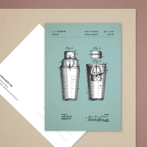 Szejker patent - pocztówka