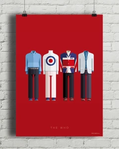 The Who - aranżacja plakatu na ceglanej ścianie