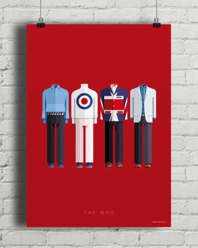 The Who - aranżacja plakatu na ceglanej ścianie