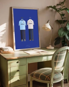 Oasis - aranżacja plakatu na biurku