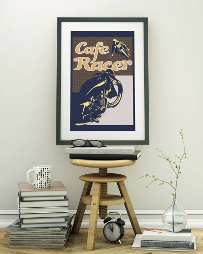 Cafe Racer - plakat motocyklowy