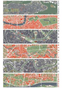 Plakat - Six Cities - Warszawa Set