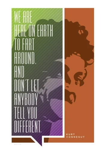Kurt Vonnegut - plakat