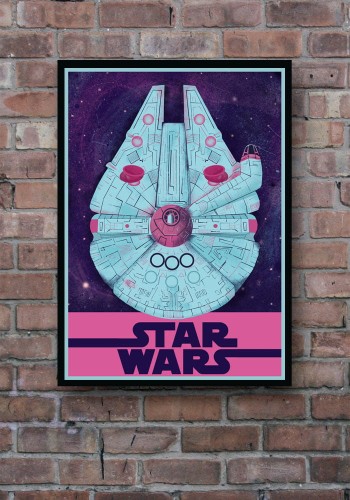Star Wars - Millennium Falcon - plakat