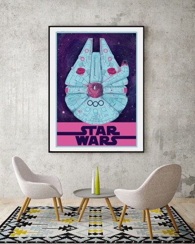 Star Wars - Millennium Falcon - plakat