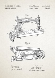Maszyna do szycia - plakat