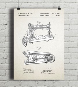 Maszyna do szycia - plakat