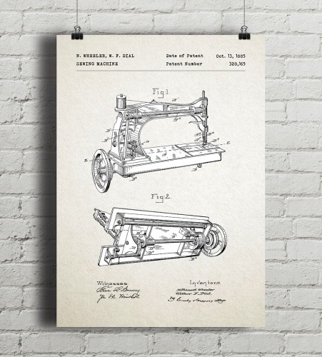 Maszyna do szycia - plakat