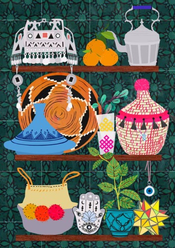 Moroccan Shelf - plakat