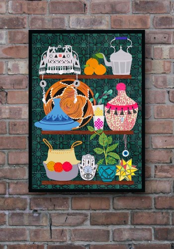 Moroccan Shelf - plakat