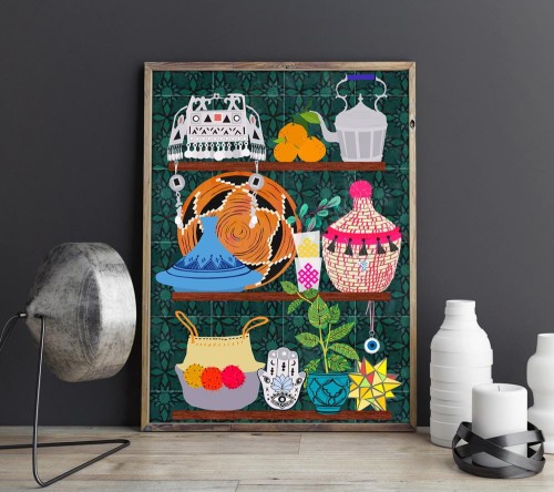 Moroccan Shelf - plakat