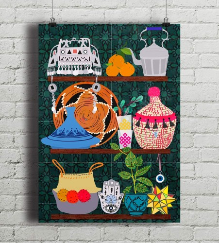 Moroccan Shelf - plakat
