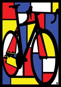 Mondrian Bike - plakat
