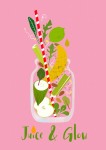 Koktajl warzywno owocowy Juice & Glow - plakat