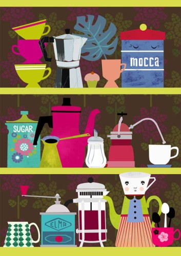 Coffeelovers Shelf - plakat