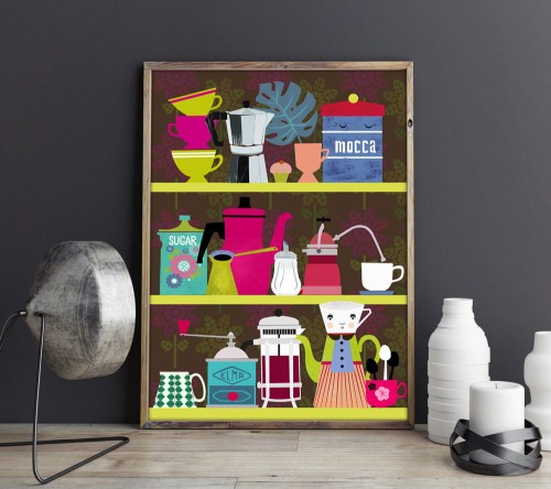 Coffeelovers Shelf - plakat